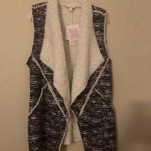 Shearling lined vest New with tags